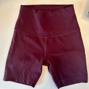 Lululemon Athletica 4” Bike Shorts | Maroon